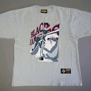 VTG Negro League New York Black Yankees T Shirt Adult XXL Gray Black History